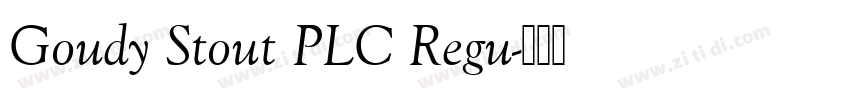 Goudy Stout PLC Regu字体转换